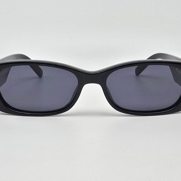 Le Specs Unreal! 1902078 Shiny Black Frame Smoke Grey Lens Sunglasses 52-16-140 - Picture 3 of 16